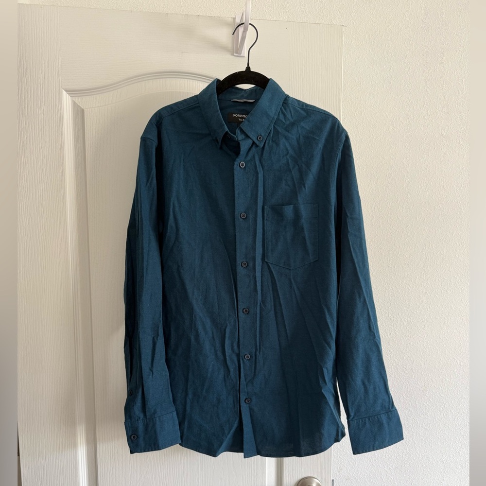 Nordstrom Trim Fit Button-Down Shirt SZ M